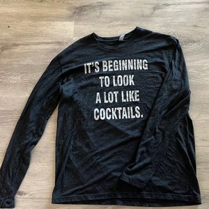 Size L Dark Grey Long Sleeve Shirt